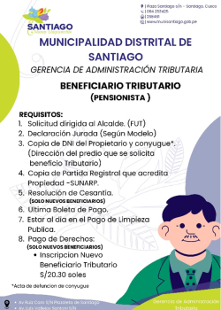 BENEFICIARIO TRIBUTARIO (Pensionista)